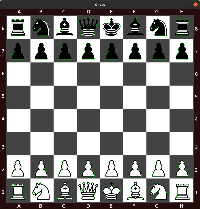 Chess video game GUI