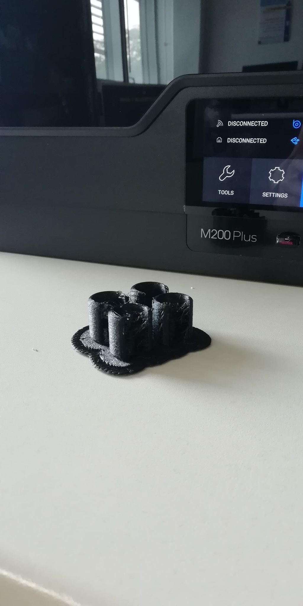 Picture of the 3D-printed result