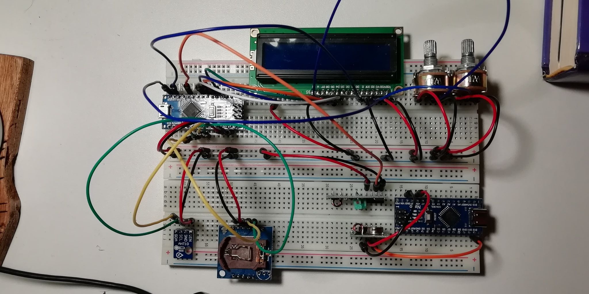 Picture of the breadboard.